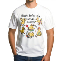 Most Definitely Not All In A Row T-Shirt | Funny Teacher Graphic Tee | Premium 100% Cotton | Whimsical Gift For Educators And Teachers