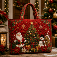 Christmas Quilted Tote Bag