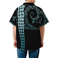 Polynesian Tribal Hawaiian Shirt | Pacific Island Print with Map Design | Premium Woven Polyester | Tropical Vacation Gift for Men
