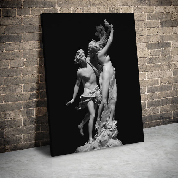 Apollo and Daphne Canvas Art | Gian Lorenzo Bernini Sculpture Print | Gallery Wrapped Premium Wall Decor | Classical Greek My