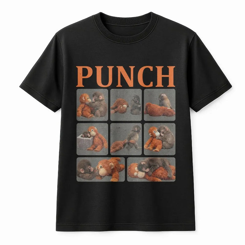Sad Monkey Meme Graphic T-Shirt | Viral Internet Humor Apparel | Premium 100% Cotton Tee | Funny Gift for Gen Z and Meme Lovers