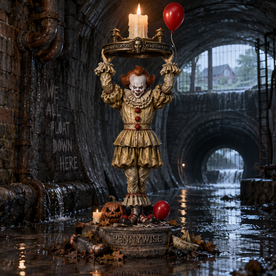 Sewer Clown Candle Holder