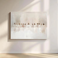 The Last Supper Canvas Print | Minimalist Jesus and Apostles Wall Art | Premium Gallery Wrap Decor | Christian Home Gift for Living Room