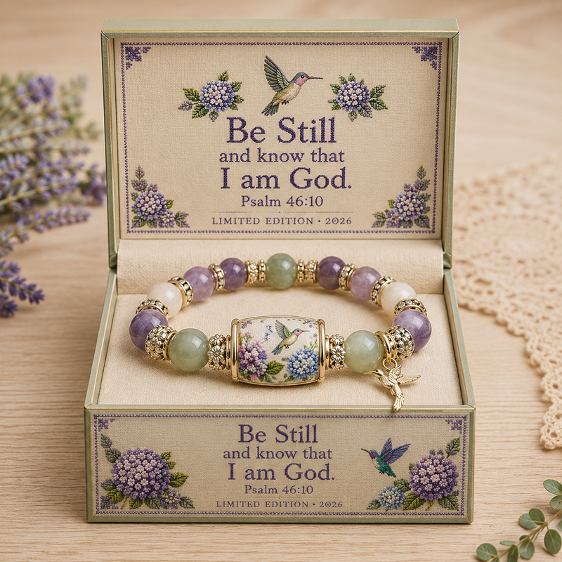 Hummingbird Garden Faith Bracelet