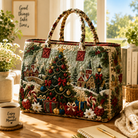 Christmas Quilted Tote Bag
