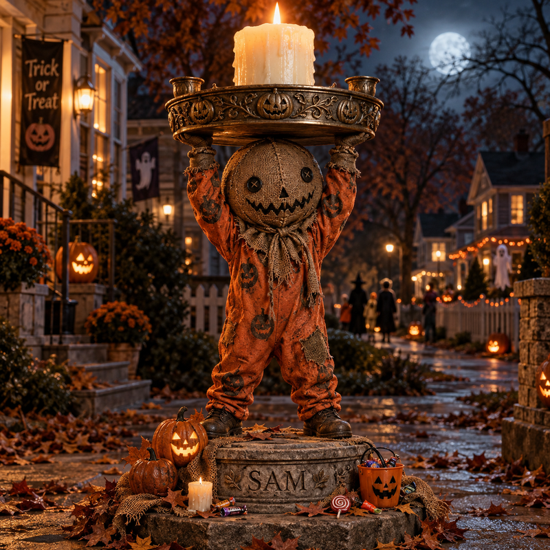 Burlap Sam Candle Holder
