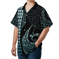 Polynesian Tribal Hawaiian Shirt | Pacific Island Print with Map Design | Premium Woven Polyester | Tropical Vacation Gift for Men