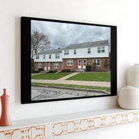 Suburban Townhouse Canvas Wall Art | Architectural Photography Print | Premium Gallery Wrapped Canvas | Home and Office Decor Gift