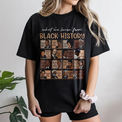 Black History Month T-Shirt | Inspirational African American Icons Graphic | Premium Cotton Unisex Tee | Gift for Educators & Students