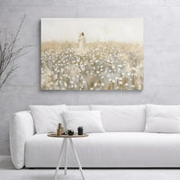 Jesus The Good Shepherd Canvas | Floral Field Wall Art | Premium Gallery Wrap Print | Religious Home Decor Gift