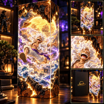 Laughing Pirate Resin Lamp