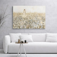 Jesus With Lamb Wall Art | Biblical Shepherd Canvas Print | Premium 1.25-Inch Gallery Wrap | Christian Home Decor & Religious Gift