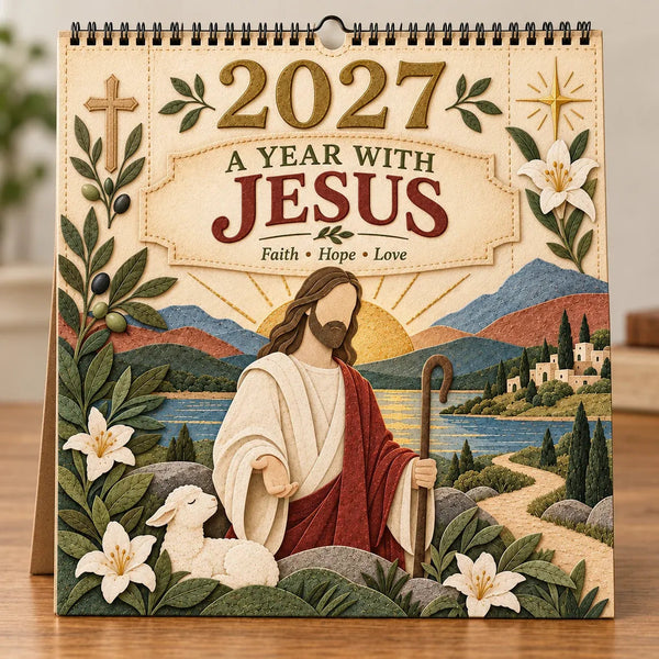 2027 Walking With Jesus Wall Calendar