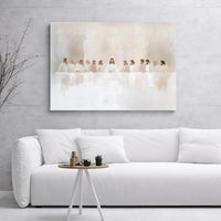 The Last Supper Canvas Print | Minimalist Jesus and Apostles Wall Art | Premium Gallery Wrap Decor | Christian Home Gift for Living Room