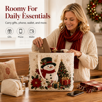 Christmas Quilted Tote Bag