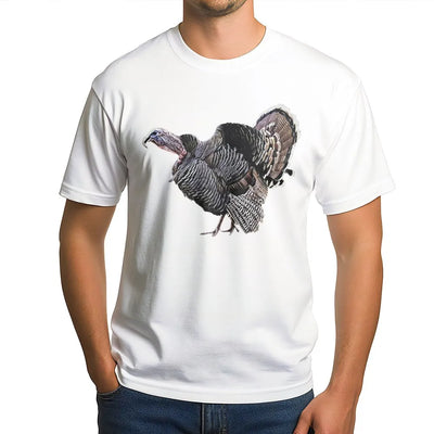 Wild Turkey T-Shirt | Realistic Bird Nature Graphic Print | Premium Soft Cotton | Thanksgiving Gift for Wildlife Enthusiasts and Hunters